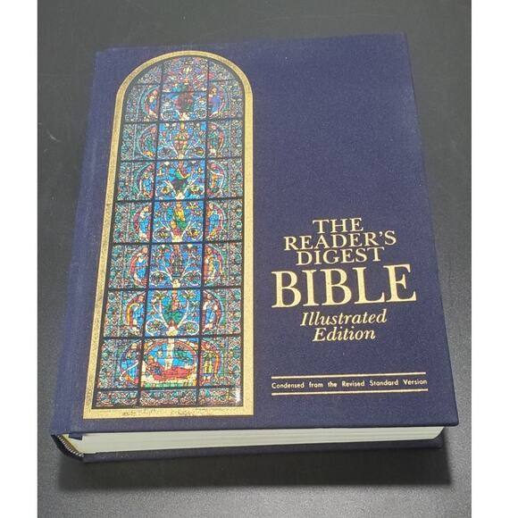 The Reader's Digest RSV Bible Illustrated Edition 1990 HC Blue Cloth - Picture 1 of 9